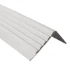 Quest Nez de marche PVC 40x40mm, , profilé d'escalier RD, antidérapant, d'escalier-protection, gris, 1.5m