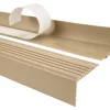 Nez de marche PVC 48x42mm, , profilé d'escalier PMW, auto-adhésif, antidérapant, d'escalier-protection, beige, 0.9m-Quest New