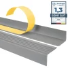 Nez de marche PVC 40x25mm, , profilé d'escalier ND, auto-adhésif, antidérapant, d'escalier-protection, gris, 1.5m-Quest
