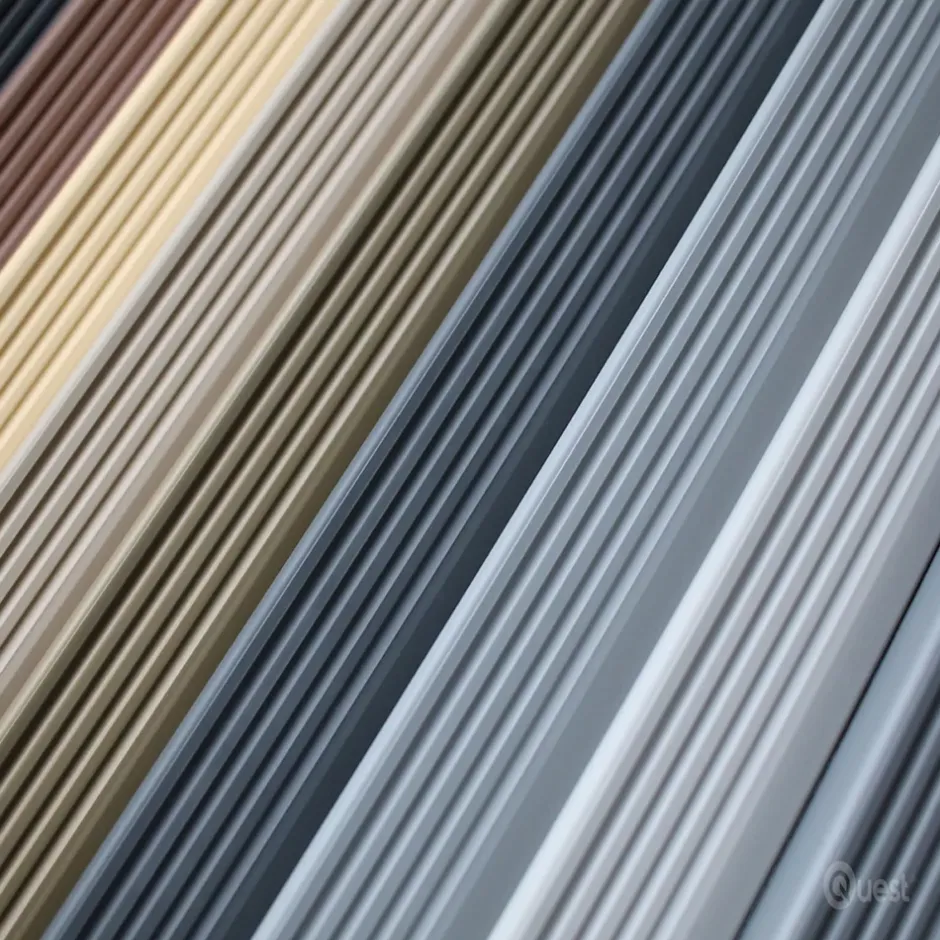 Nez de marche PVC 50x42mm, , profilé d'escalier RGP, auto-adhésif, antidérapant, d'escalier-protection, crémeux, 0.8m-Quest Hot