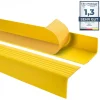 Nez de marche PVC 50x50mm, , SST, profilé d'escalier RGP-O, auto-adhésif, antidérapant, d'escalier-protection, jaune, 0.9m-Quest Hot