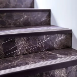 Nez de marche PVC 40x25mm, , profilé d'escalier ND, auto-adhésif, antidérapant, d'escalier-protection, violet, 1.65m-Quest Online