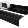 Nez de marche PVC 48x42mm, , profilé d'escalier PMW, auto-adhésif, antidérapant, d'escalier-protection, noir, 0.8m-Quest New