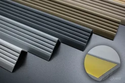 Nez de marche PVC 40x25mm, , profilé d'escalier ND, auto-adhésif, antidérapant, d'escalier-protection, marron, 0.7m-Quest Hot