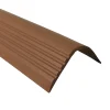 Quest Nez de marche PVC 52x40mm, , profilé d'escalier RGPT, antidérapant, d'escalier-protection, marron, 1.5m