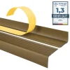 Nez de marche PVC 40x25mm, , profilé d'escalier ND, auto-adhésif, antidérapant, d'escalier-protection, laiton, 1.8m-Quest Best