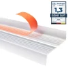 Nez de marche PVC 40x25mm, , profilé d'escalier ND, auto-adhésif, antidérapant, d'escalier-protection, transparent, 1.5m-Quest Discount