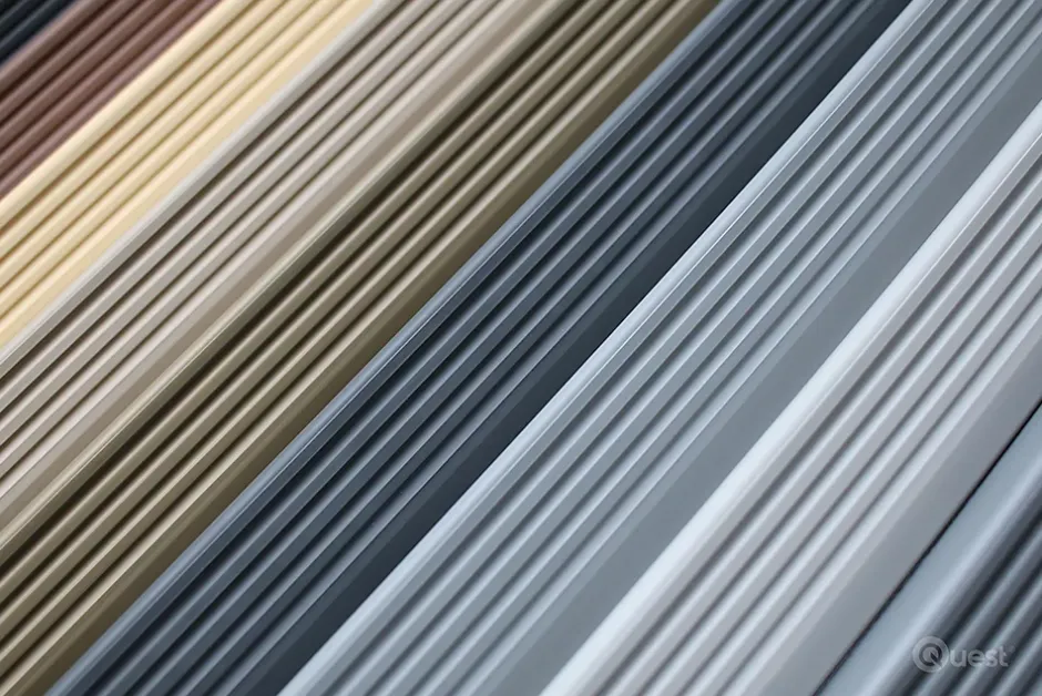 Nez de marche PVC 40x25mm, , profilé d'escalier ND, auto-adhésif, antidérapant, d'escalier-protection, laiton, 1.1m-Quest Sale