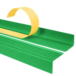 Nez de marche PVC 40x25mm, , profilé d'escalier ND, auto-adhésif, antidérapant, d'escalier-protection, vert, 1.5m-Quest Clearance