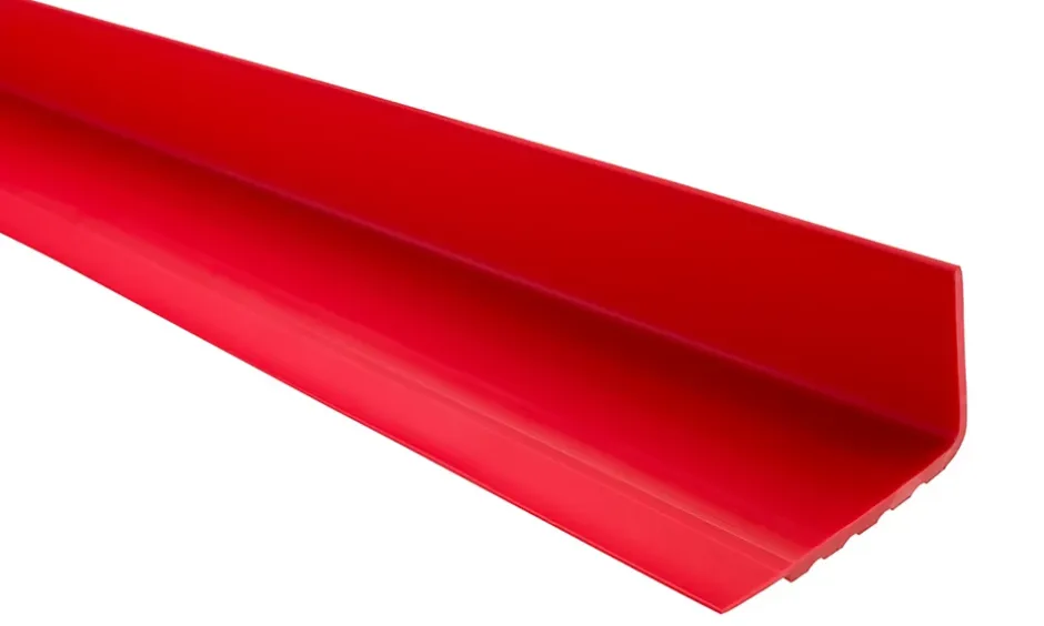 Nez de marche PVC 40x40mm, , profilé d'escalier RD, antidérapant, d'escalier-protection, Rouge, 1.5m-Quest Hot