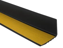 Nez de marche PVC 48x42mm, , profilé d'escalier RD-ON, auto-adhésif, antidérapant, d'escalier-protection, noir, 1.8m-Quest Online