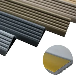 Nez de marche PVC 40x25mm, , profilé d'escalier ND, auto-adhésif, antidérapant, d'escalier-protection, beige, 1.65m-Quest Clearance