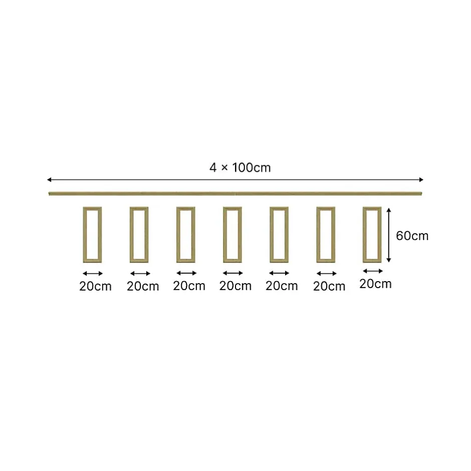 Kit Moulures Soubassement 790538 Bois naturel 3 m Habillage mural-Nordlinger Pro