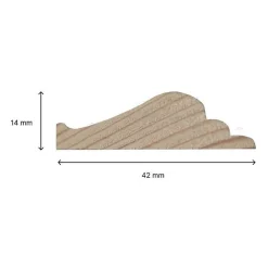 Pro Kit Moulures de Porte 790520 Bois naturel Porte de 73 et 83 cm Décoration porte-Nordlinger Sale