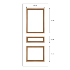 Pro Kit Moulures de Porte 790520 Bois naturel Porte de 73 et 83 cm Décoration porte-Nordlinger Sale