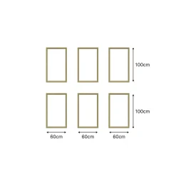 Kit moulure décor 8 - 220 à 300cm - Bois massif pour habillage mur complet-Nordlinger Pro Clearance