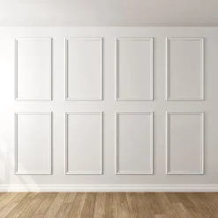 Kit moulure murale décor 8 - 280 à 400cm - Bois massif pour habillage mur complet-Nordlinger Pro New