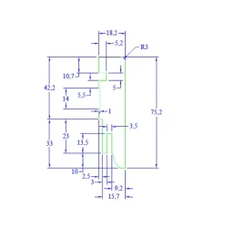Nordlinger Pro Lot de 5 Plinthes droite blanche 7.5 cm x 240 cm