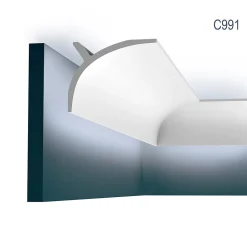 C991 CURTAIN Ulf Moritz LUXXUS Corniche Moulure Éclairage indirect-Orac Decor Sale