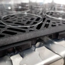 Pack 24 dalles auto-ventilées 30x30x1,5cm (2m² - Gris Forge). Hôtellerie, chambres froides, garde-manger, bar, zones humides-Antihumedades Online