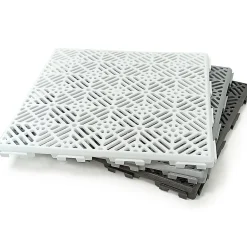 Pack 200 dalles auto-ventilées 30x30x1,5cm (18m² - Gris aluminium). Hôtellerie, chambres froides, garde-manger, bar, zones humides-Antihumedades Discount