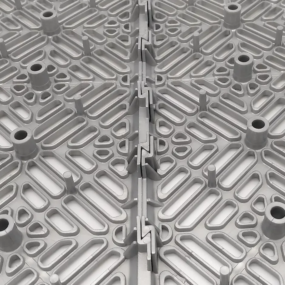 Antihumedades Pack 500 dalles auto-ventilées 30x30x1,5cm (44m² - Gris aluminium). Hôtellerie, chambres froides, garde-manger, bar, zones humides