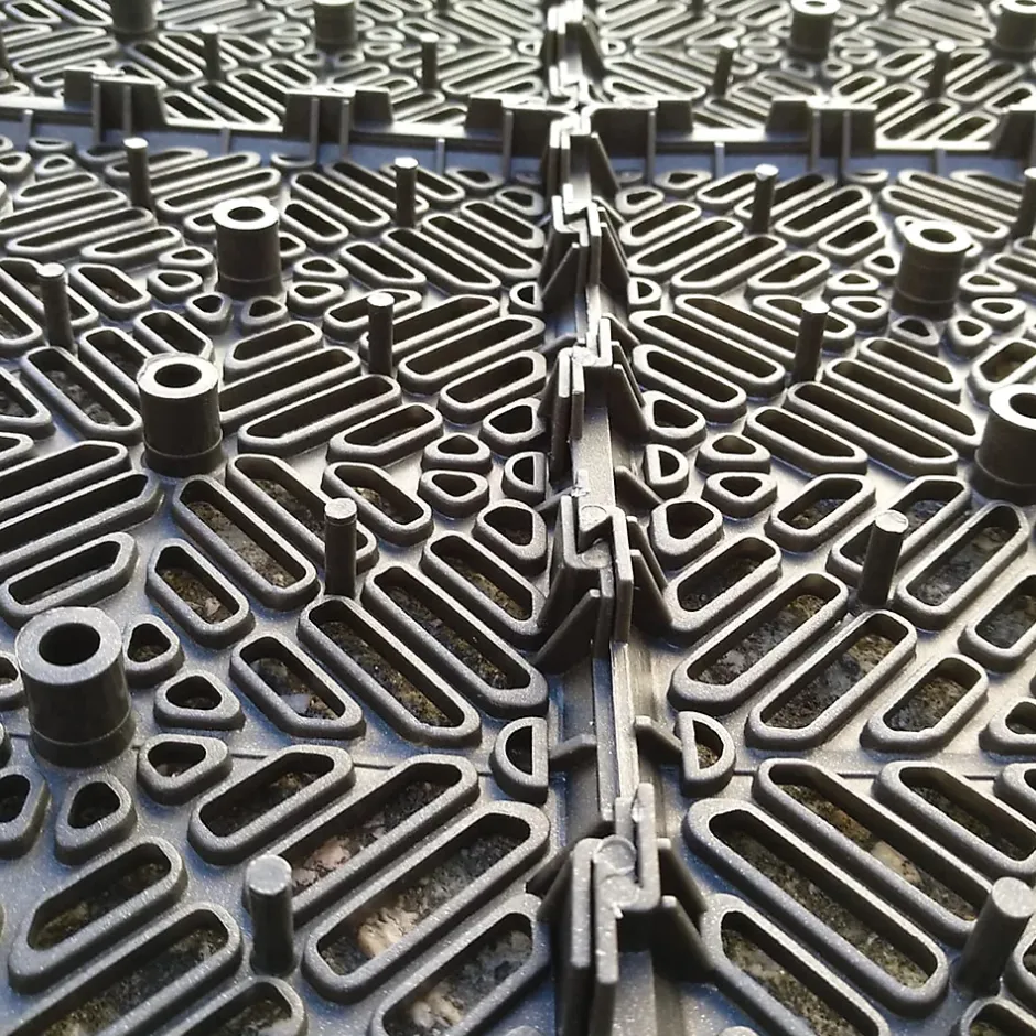 Antihumedades Pack 100 dalles auto-ventilées 30x30x1,5cm (9m² - Gris Forge). Hôtellerie, chambres froides, garde-manger, bar, zones humides