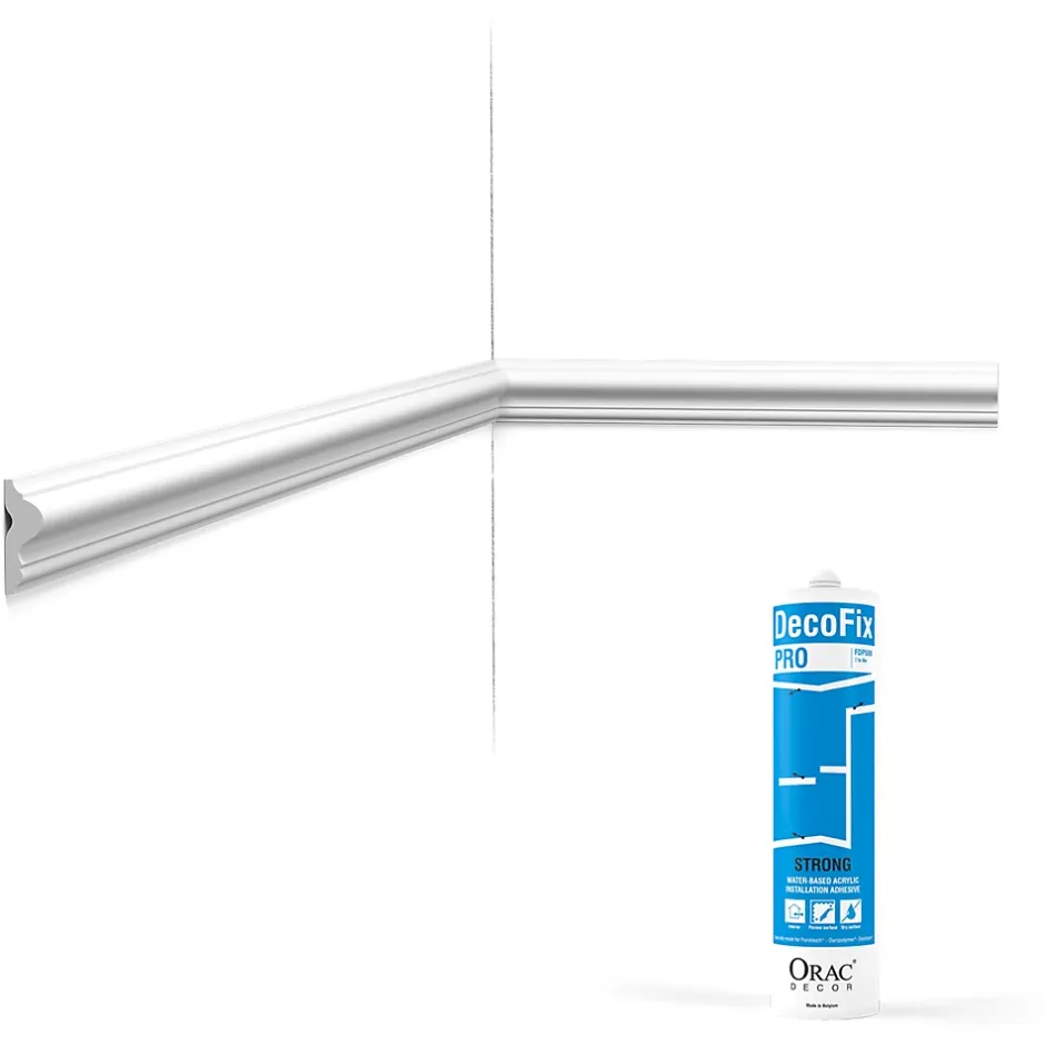 Pack 10 mètres Cimaise murale PX201 avec colle - Orac x Cimaises-et-plus - 2,5 x-Orac Decor Discount