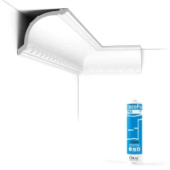 Pack 10 mètres Corniches Plafond C216 avec colle - Orac x Cimaises-et-plus - 11,-Orac Decor Sale
