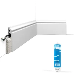 Orac Decor Pack 10 mètres Plinthe de rénovation SX186 avec colle - Orac x Cimaises-et-plus