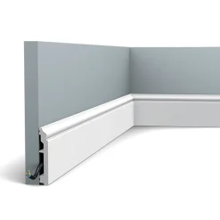 Pack 10 mètres Plinthes SX173 avec colle - Orac x Cimaises-et-plus - 10 x1,6x200cm (h x p x L) - plinthe décorative polymère-Orac Decor Discount