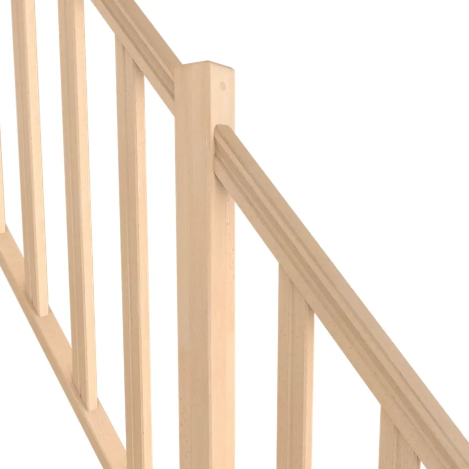 Fortia Pack balustrade verticale hêtre coloris naturel h.110 cm x l.271,8 cm