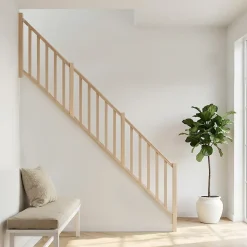 Pack balustrade verticale hêtre coloris naturel h.105,8 cm x l.346,8 cm-Fortia Sale