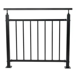 Fortia Pack balustrade verticale à plat noir