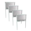 Volet-Moustiquaire Pack éco de 4 moustiquaires enroulables alu H170 cm x L160 cm blanc