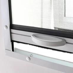 Pack éco de 2 moustiquaires enroulables verticales pour fenêtre de toit L 100 cm x H 120 cm Alu blanc-Volet-Moustiquaire Discount