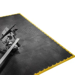 Pack de 10 Dalles PVC Clipsables Noires 50x50 cm Antidérapantes - Revêtement de Sol Garage, Atelier-Intec Outlet