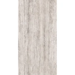 Pack de 2 panneaux muraux de salle de bains l.100 x H.255 cm, effet travertin beige structuré , DécoDesign Softtouch-Schulte