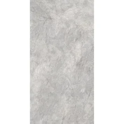 Pack de 2 panneaux muraux de salle de bains l.100 x H.255 cm, effet pierre gris et argenté , DécoDesign Softtouch-Schulte Discount