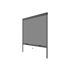 PACK ECO de 2 moustiquaires alu H145 cm x L130 cm Gris-Volet-Moustiquaire New
