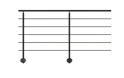 Pack garde-corps : prêt à poser latéral Prestio ral 9005-Kordo New