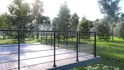 Pack garde-corps : prêt à poser à plat Prestio ral 9005-Kordo New