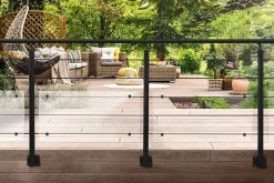 Burger Pack garde-corps Opalu noir pose en applique 2m