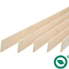 Forestea Pack promotionnel de 5 plinthes sapin massif petits noeuds bord droit 2050 x 68 x 9 mm