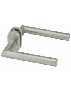 Paire de béquilles pour porte, carré 7 x 110mm, aspect inox --Thirard New
