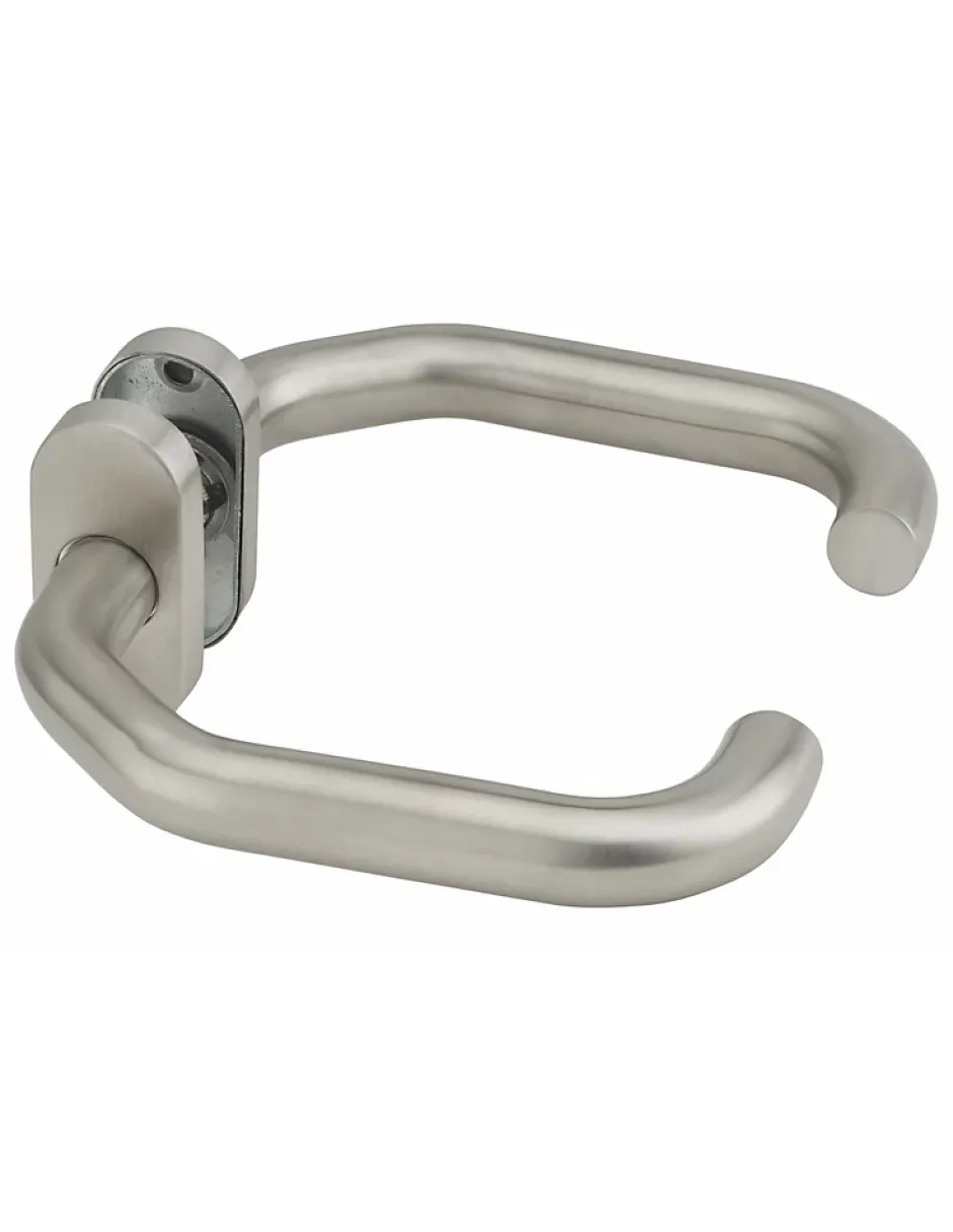 Thirard Paire de béquilles pour porte, carré 7mm, aspect inox -