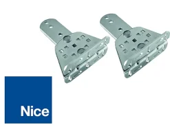 Nice Automatisme Paire de pattes de fixation réglable côté pilier à visser Nice