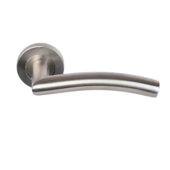 Paire de Poignées sur Rosaces "Elsa vague" Inox 304 - Sans rosaces de fonction-Klose Besser Outlet