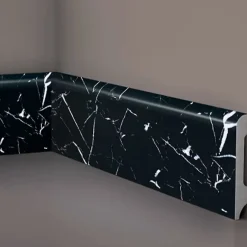 Eternal Parquet Palette de 104ml de Plinthe BC Brillante NERO MARQUINA 85x14x2000mm en POLYMÈRES