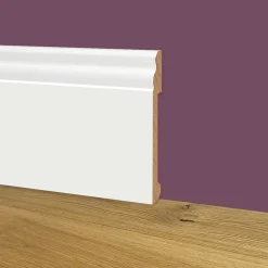 Eternal Parquet Palette 76ML de plinthes DUCALE en EqualWood HI-TEC POLYMERE 100x14x2000mm - BLANC